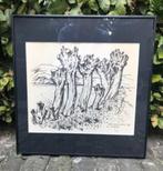 Kees Bastiaans. (Mill 1909-1986) Knotwilgen Sint Hubert., Antiek en Kunst, Ophalen of Verzenden