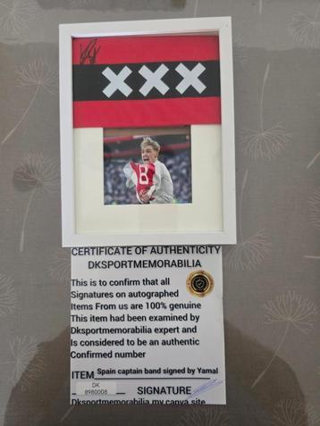 Kenneth Taylor aanvoerdersband gesigneerd + COA  beschikbaar voor biedingen