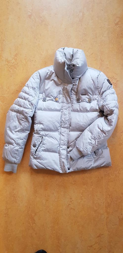 Airforce winterjas maat 12 mat zilver/grijs, Kinderen en Baby's, Kinderkleding | Maat 158, Zo goed als nieuw, Meisje, Jas, Ophalen of Verzenden