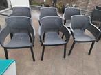 6 keter kuipstoelen bijna gratis, Ophalen, Zo goed als nieuw, Kunststof, Stapelbaar