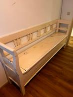 Prachtige witte Vintage klepbank, Ophalen, Minder dan 50 cm, Gebruikt, Grenenhout
