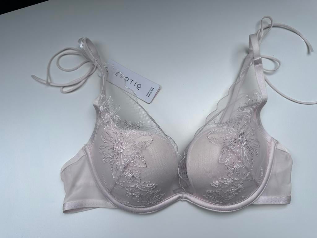 Esotiq BH - 70C - Kant en Mesh, Ophalen of Verzenden, Beige, BH