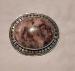 Antieke Schotse broche halfedelsteen, Sieraden, Tassen en Uiterlijk, Antieke sieraden, Ophalen of Verzenden, Zilver, Broche