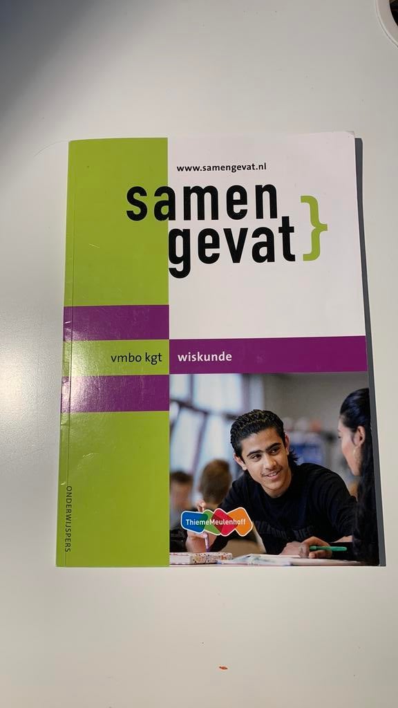 Samengevat wiskunde vmbo kgt, Ophalen of Verzenden, Zo goed als nieuw, VMBO