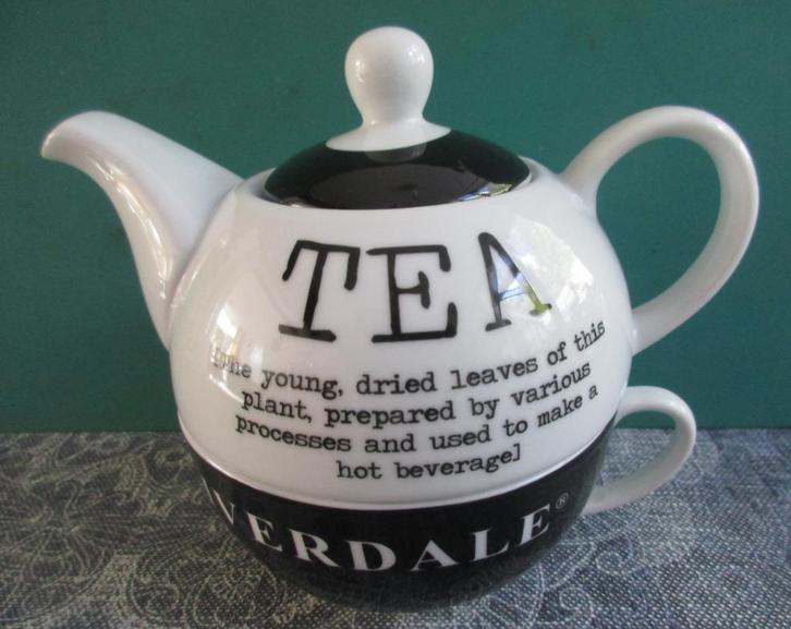 nieuwe Riverdale tea for one theepot, Huis en Inrichting, Keuken | Servies, Nieuw, Overige typen, Overige stijlen, Porselein, Ophalen of Verzenden