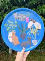 Berkhout dienblad met katten - 38cm, Huis en Inrichting, Woonaccessoires | Dienbladen, Ophalen of Verzenden, Nieuw, Rond, Hout
