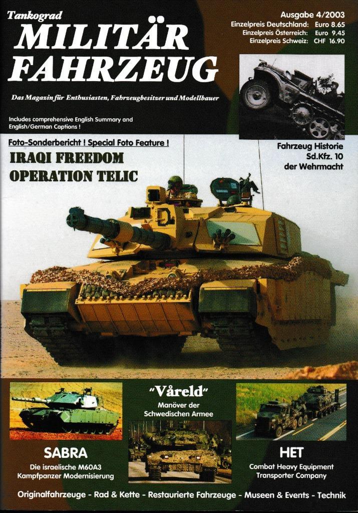 Militärfahrzeug Ausgabe 4/2003, Boeken, Oorlog en Militair, Zo goed als nieuw, Landmacht, 1945 tot heden, Ophalen of Verzenden