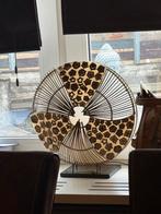 Sfeervolle lamp met kurk en hout accenten, Ophalen of Verzenden, Zo goed als nieuw, Hout, Minder dan 50 cm