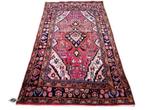 Handgeknoopt Perzisch wol Khamseh tapijt Iran 127x206cm, 200 cm of meer, Perzisch vintage oosters HYPE, 100 tot 150 cm, Overige kleuren