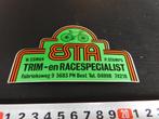 sticker Best ESTA Trim-en Racespecialist W. Esman P. Stamps, Ophalen, Zo goed als nieuw, Bedrijf of Vereniging