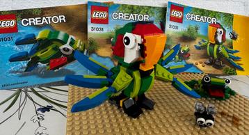 Lego Creator 31031 Papegaai 3 in 1 Compleet 🦜 beschikbaar voor biedingen