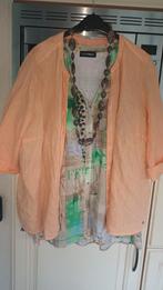 Cecil Linnen Blouse Jasje - Maat 2XXL - Oranje, Kleding | Dames, Blouses en Tunieken, Maat 46/48 (XL) of groter, Nieuw, Oranje