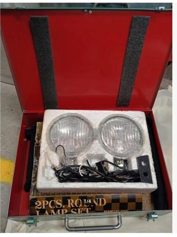 Vintage Mistlampen Set - Nieuw in Koffer voor oldtimer beschikbaar voor biedingen