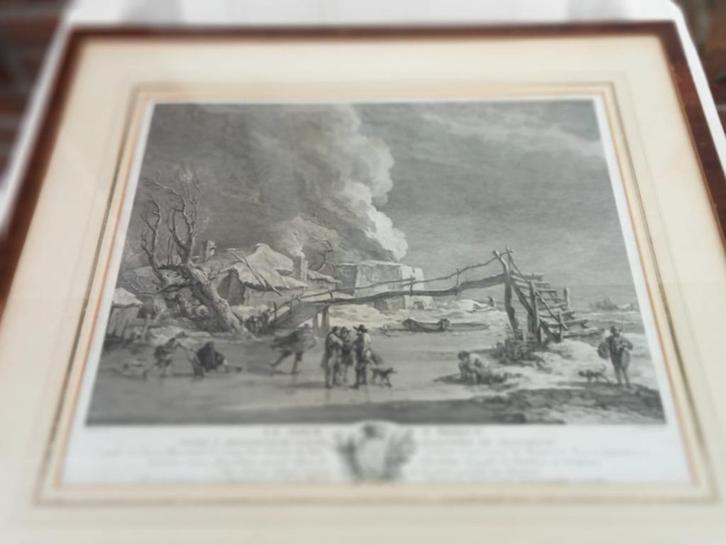 Le four à brique IJsgezicht met baksteenoven J.Aliamet 1760, Antiek en Kunst, Kunst | Etsen en Gravures, Ophalen of Verzenden