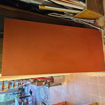 Rubyrood synthetisch blad, snijplank materiaal 150x70x2 beschikbaar voor biedingen