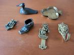 messing brons beeldje schoen eend deurklopper kat schip, Ophalen of Verzenden, Koper