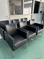 Leren eetkamer stoelen, Huis en Inrichting, Fauteuils, Ophalen, Gebruikt, Minder dan 75 cm, Leer
