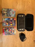Nintendo Switch Lite + 3 Games & Hoes, Spelcomputers en Games, Ophalen, Zonder controller, Switch Original, Gebruikt