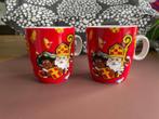 2x Sinterklaas Bekers - Vero Keramiek, Huis en Inrichting, Keuken | Servies, Keramiek, Ophalen of Verzenden, Zo goed als nieuw