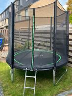 Virtufit trampoline zwart/groen 1 jaar oud Ø250cm, Ophalen, Zo goed als nieuw