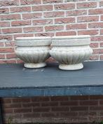 set bloembakken beton composiet, Tuin en Terras, Bloembakken en Plantenbakken, Ophalen, Gebruikt, Minder dan 30 cm, Minder dan 60 cm
