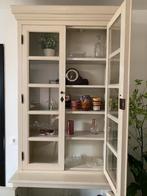 Vitrinekast cremewit landelijk chic, Huis en Inrichting, Ophalen, 200 cm of meer, 50 tot 100 cm, Landelijk chic