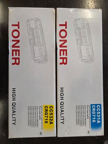 HP Laserjet Toner CC531A & CC532A (CRG718) beschikbaar voor biedingen