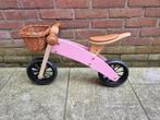 Loopfiets Bandits and Angels roze met mandje, Kinderen en Baby's, Speelgoed | Buiten | Voertuigen en Loopfietsen, Ophalen, Zo goed als nieuw