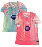 FC Barcelona Blauw/Roze speciaal voetbalshirt (alle maten), Ophalen of Verzenden, Zo goed als nieuw, Shirt