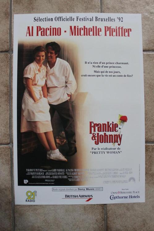 filmaffiche Al Pacino Frankie And Johnny 1991 filmposter, Verzamelen, Posters, Zo goed als nieuw, Film en Tv, A1 t/m A3, Rechthoekig Staand