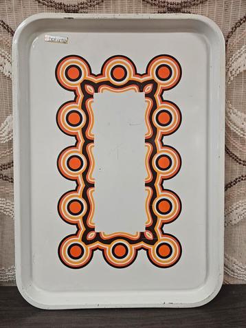 Vintage Brabantia dienblad wit met Bayon patroon 45x32 cm beschikbaar voor biedingen
