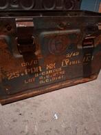 Originele WW2 munitie kist 25 ponder kanon 1943, Ophalen, Amerika, Kist of Geocache