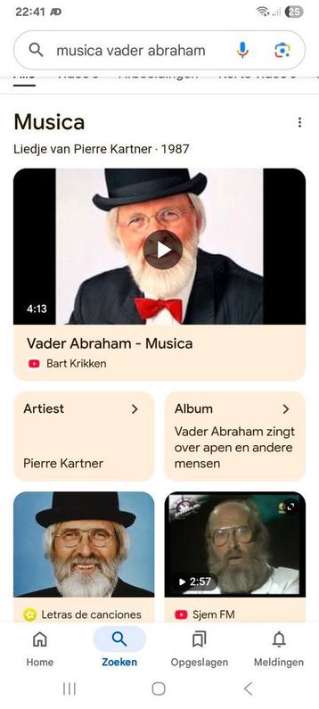 GEZOCHT Vader abraham - musica single vinyl beschikbaar voor biedingen