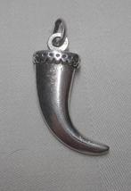 Zilveren massieve vintage tand hanger nr.159, Overige voorstellingen, Verzenden, Zo goed als nieuw, Zilver