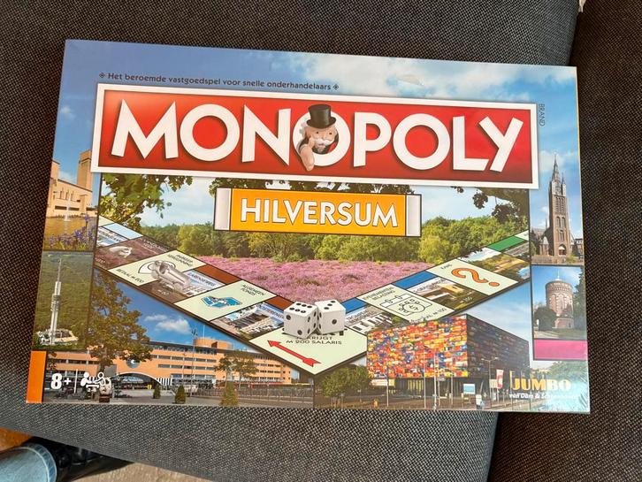 Monopoly Hilversum - Bordspel, Hobby en Vrije tijd, Gezelschapsspellen | Bordspellen, Zo goed als nieuw, Drie of vier spelers