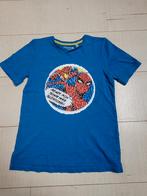 Stoer blauw Marvel t-shirt 134, NIEUW, Nieuw, Jongen, Marvel, Ophalen of Verzenden