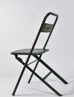 Bistro stoel recycle metaal retro inklapbaar, Info@edvonline.nl, Twee, Zwart, Nieuw