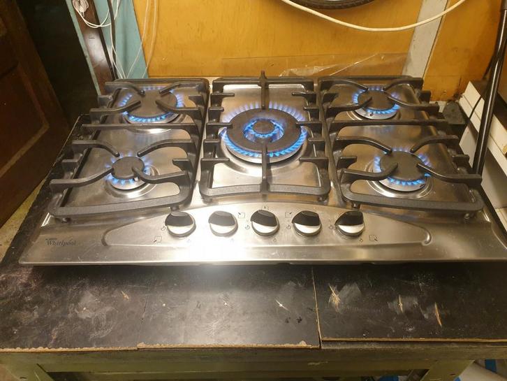 Inbouw kookplaat butaan propaan flessengas, Witgoed en Apparatuur, Kookplaten, Zo goed als nieuw, Inbouw, Gas, 4 kookzones, Ophalen of Verzenden