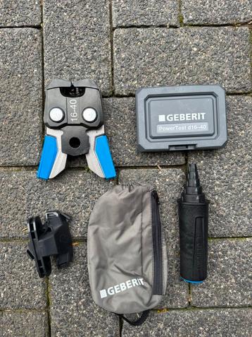 Geberit flowfit set persbek,ontbramer,powertest 16-40 beschikbaar voor biedingen