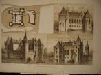 36 / Santpoort Zuid Brederode Litho 1876, Antiek en Kunst, Ophalen of Verzenden
