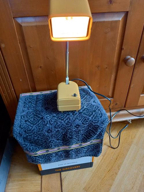 Retro jaren '70 Fagerhults Stella kloon telescooplamp., Huis en Inrichting, Lampen | Tafellampen, Gebruikt, Minder dan 50 cm, Kunststof