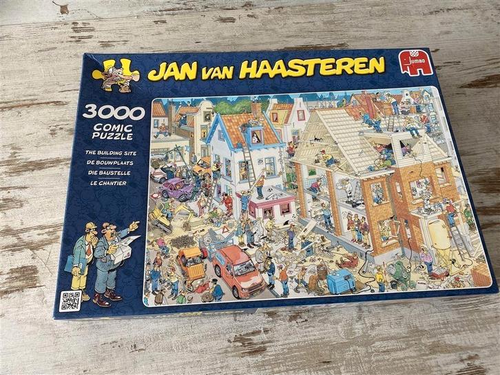 Jan van haasteren - de bouwplaats 3000 stuks [s611], Hobby en Vrije tijd, Denksport en Puzzels, Zo goed als nieuw, 500 t/m 1500 stukjes