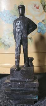 Bronzen beeld de Binnenschipper jaap hartman, Antiek en Kunst, Ophalen of Verzenden, Brons