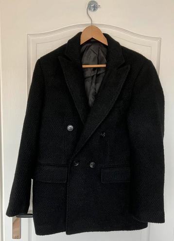 H&M korte herenjas van wolmix, mt S, double-breasted, NIEUW! beschikbaar voor biedingen