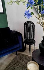 groot zwart windlicht, Huis en Inrichting, Woonaccessoires | Kandelaars en Kaarsen, Zwart, Nieuw, Ophalen of Verzenden, Kandelaar