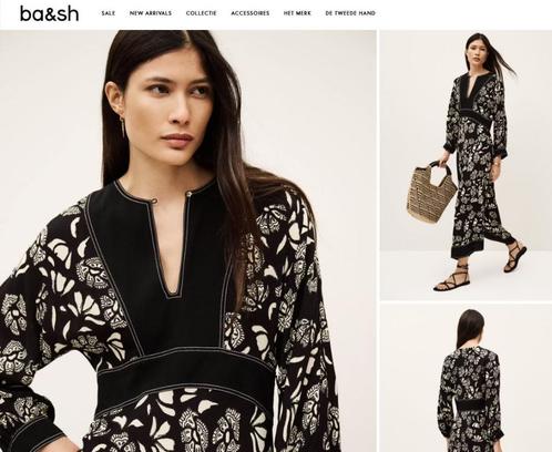 BASH jurk viscose, model 2025 - maat 2 NIEUW kaartjes, Kleding | Dames, Jurken, Nieuw, Maat 38/40 (M), Onder de knie, Ophalen of Verzenden