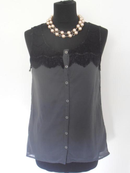 NIEUWE Vero Moda prachtige grijs / zwarte blouse - 38, Kleding | Dames, Blouses en Tunieken, Nieuw, Maat 38/40 (M), Grijs, Verzenden