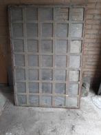 Drie oude ijzeren Franse stalen vak-ramen (Brocante), Doe-het-zelf en Verbouw, Ophalen, Gebruikt, Minder dan 80 cm, Minder dan 80 cm