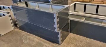 Stalen plantenbakken lxbxh 150x50x40 met bodem beschikbaar voor biedingen