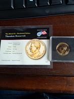 Presidentiële Dollars - Roosevelt & Grant, Postzegels en Munten, Koningin Beatrix, Losse munt, Goud, Overige waardes
